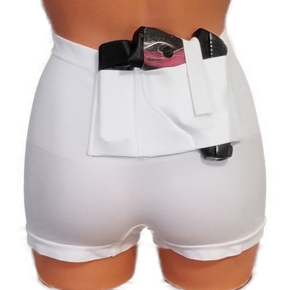 Concealed Carry White Short Kidney Holster - Picture 3 of 4